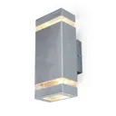 Focus outdoor wall light, stainless steel