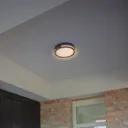 Rola LED outdoor ceiling light, matt black