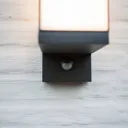 Cuba LED outdoor wall light, 1-bulb, motion sensor