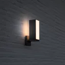 Cuba LED outdoor wall light, 1-bulb, motion sensor