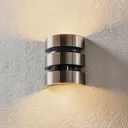 Maya stainless steel LED outdoor wall light sensor
