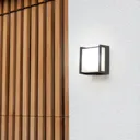 Qubo LED outdoor wall light, 14 cm x 14 cm