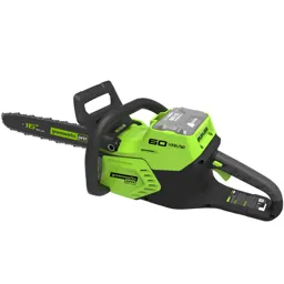 Greenworks GD60CS 60v Cordless Brushless Chainsaw 400mm - No Batteries, No Charger