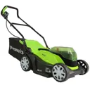Greenworks G24X2LM36K 48v Cordless Rotary Lawnmower 360mm (Uses 2 x 24v) - 2 x 2ah Li-ion, Charger