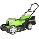 Greenworks G24X2LM41K 48v Cordless Rotary Lawnmower 410mm (Uses 2 x 24v) - 2 x 2ah Li-ion, Charger