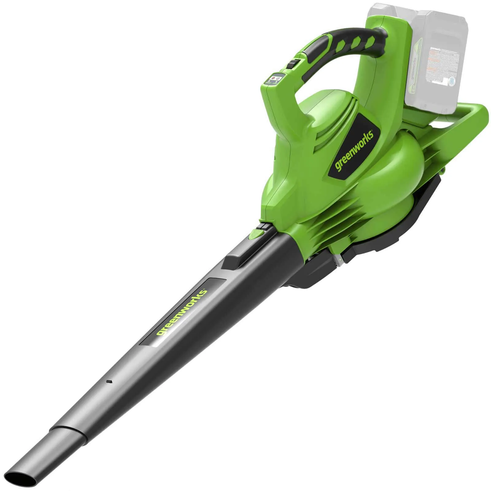 Greenworks GD24X2BV 48v Cordless Leaf Blower and Vacuum (Uses 2 x 24v) - No Batteries, No Charger