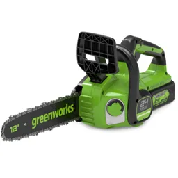 Greenworks GD24CS30 24v Cordless Brushless Chainsaw 300mm - 1 x 4ah Li-ion, Charger