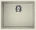 Reginox Elleci Quadra105 Cream Granite Undermount Single Bowl Kitchen Sink with Waste Included