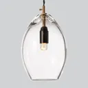 Glass designer hanging light Unika, 10.5 cm