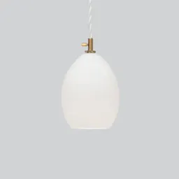 Northern Unika glass pendant light white, small