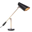 Retro table lamp Birdy in black/brass