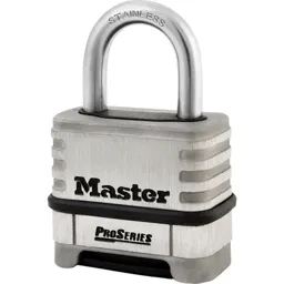 Masterlock Pro Series Stainless Steel Combination Padlock - 57mm, Standard