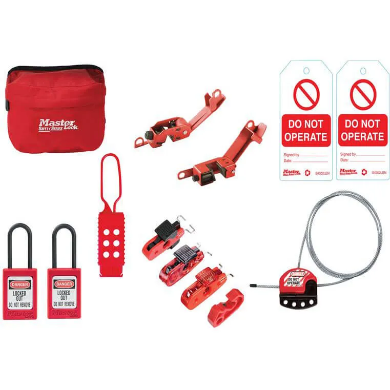 Master Lock 13 Piece General Maintaince Lockout & Tagout Kit