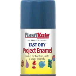 Plastikote Dry Enamel Aerosol Spray Paint - Harbour Blue, 100ml