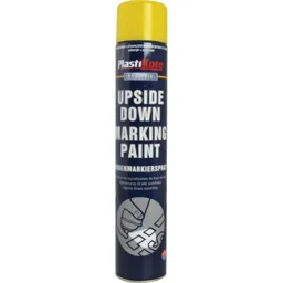 Plastikote Marking Aerosol Spray Paint - Yellow, 750ml