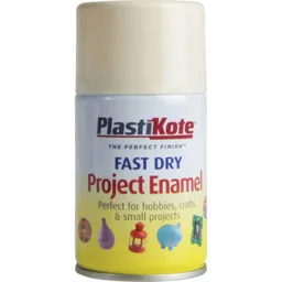 Plastikote Dry Enamel Aerosol Spray Paint - De La Creme, 100ml
