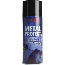 Plastikote Metal Protekt Aerosol Spray Paint - Gloss Black, 400ml