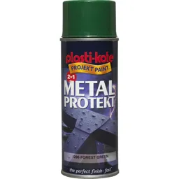 Plastikote Metal Protekt Aerosol Spray Paint - Forest Green, 400ml