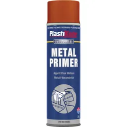 Plastikote Metal Primer Aerosol Spray Paint - Red, 400ml