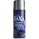 Plastikote Metal Protekt Aerosol Spray Paint - Aluminium, 400ml