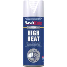 Plastikote High Heat Aerosol Spray Paint - Black, 400ml