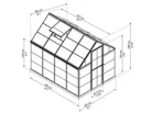 Palram - Canopia Harmony 6x8 Apex Greenhouse