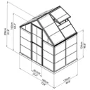 Palram - Canopia Harmony 6x4 Polycarbonate Apex Greenhouse