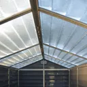 Palram - Canopia Skylight 6x8 Apex Dark grey Shed with floor (Base included)