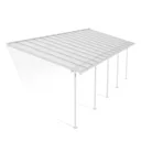Palram - Canopia Sierra White Non-retractable Awning, (L)8.6m (H)3.05m (W)2.95m
