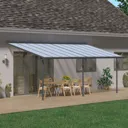 Palram - Canopia Sierra Grey Non-retractable Awning, (L)7.39m (H)3.05m (W)2.95m