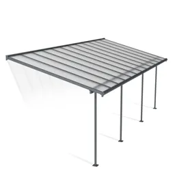 Palram - Canopia Sierra Grey Non-retractable Awning, (L)7.39m (H)3.05m (W)2.95m