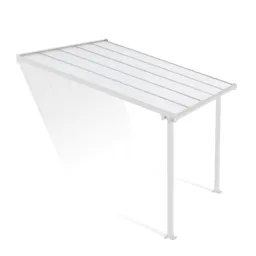Palram - Canopia Olympia White Non-retractable Awning, (L)3.07m (H)3.05m (W)2.95m