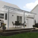 Palram - Canopia Olympia White Non-retractable Awning, (L)5.46m (H)3.05m (W)2.95m
