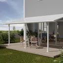 Palram - Canopia Olympia White Non-retractable Awning, (L)6.19m (H)3.05m (W)2.95m