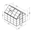 Palram - Canopia Harmony 6X8 Polycarbonate Apex Greenhouse