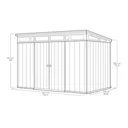 Keter Artisan 11x7 Pent Tongue & groove Plastic Shed