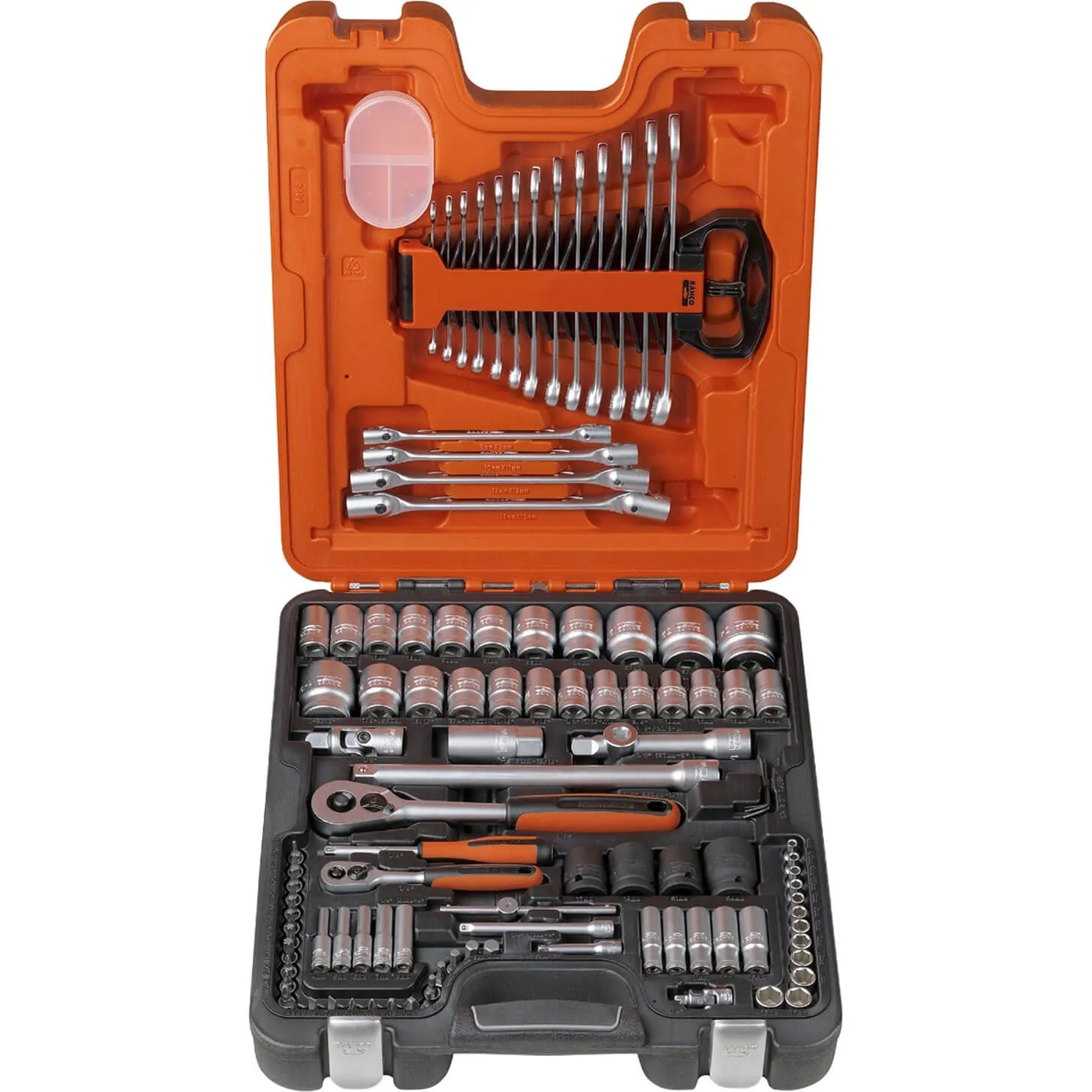 Bahco S106 106 Pieces 1/4 and 1/2In Drive Socket and Spanner Set - Combination