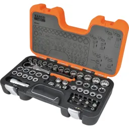 Bahco 53 Piece Combination Drive Pass Through Socket and Bit Set Metric - Combination