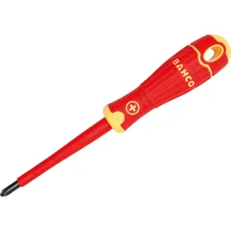 Bahco VDE Insulated Phillips Screwdriver - PH0, 75mm