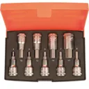 Bahco 9 Piece 1/2" Drive Hexagon Socket Bit Set - 1/2"