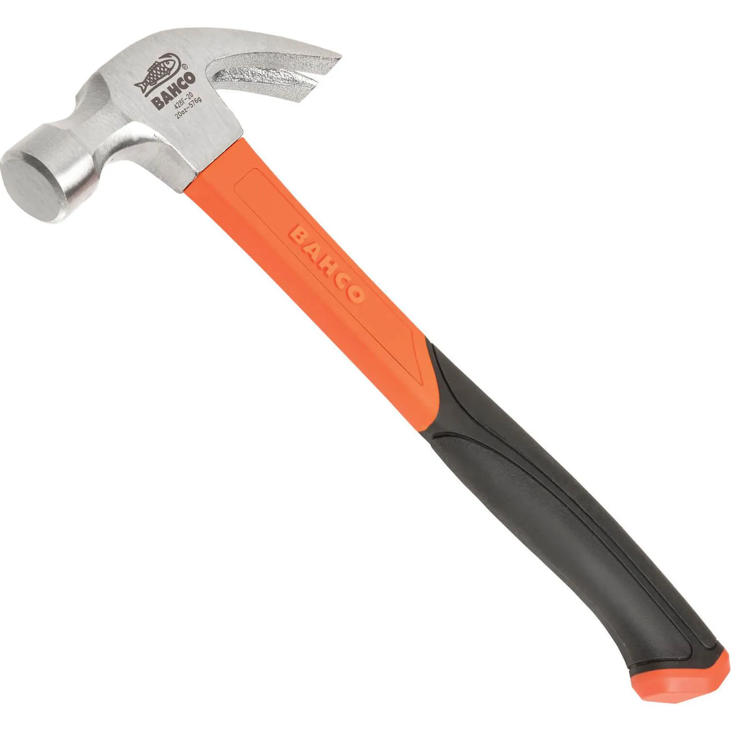 Bahco 428 Curved Fibreglass Claw Hammer - 570g