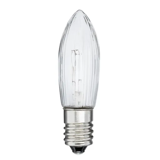 E10 3 W 34 V spare candle bulbs in a pack of 3