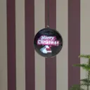 Merry Christmas 3D hologram globe, 64 LEDs