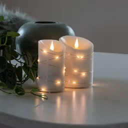 LED candle white luminous colour warm white Ø7.5cm