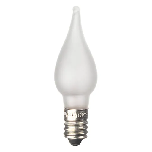 E10 3 W 24 V spare bulbs, 3-pack, flame tip