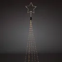 Top star in silver - LED tree lights 274-bulb