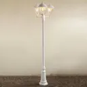 Parma lamp post 3-bulb in white
