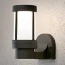 Stylish Siena outdoor wall light, black