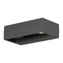 Monza LED outdoor wall light, anthracite