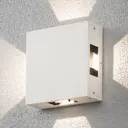 Cremona LED outdoor wall light, adjustable, white